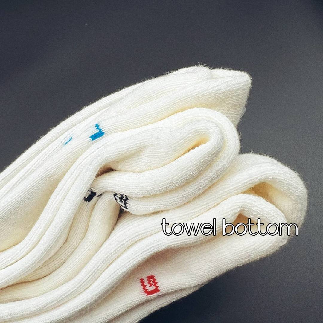 Accessiories NK 3 Color Beige Socks (Flat Bottom & Towel - Image 22