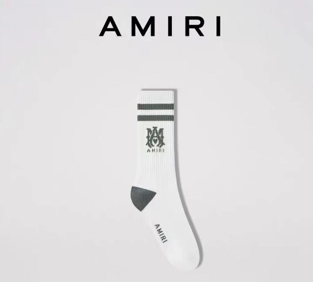 AMIRI 1: 1 Amiri Towel Socks Light Grey ——With Tag