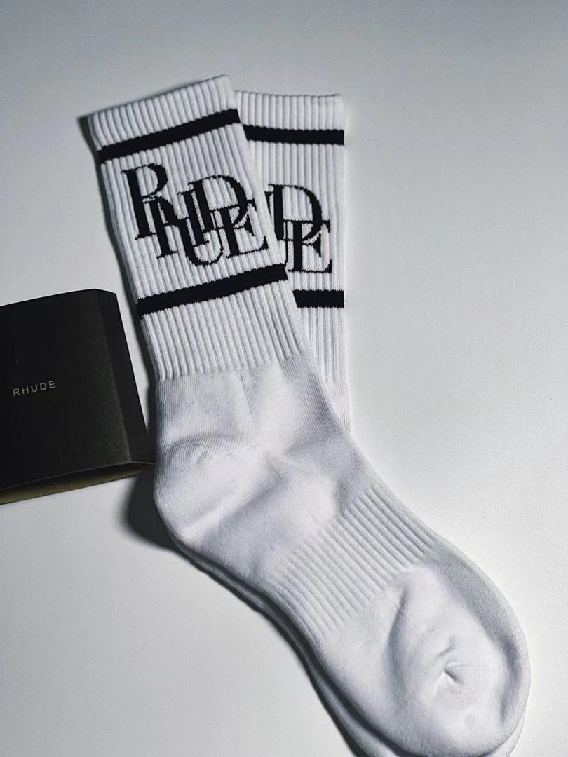 Accessiories 1:1 Rhude 2022 Towel Socks Green (RR) - Image 13