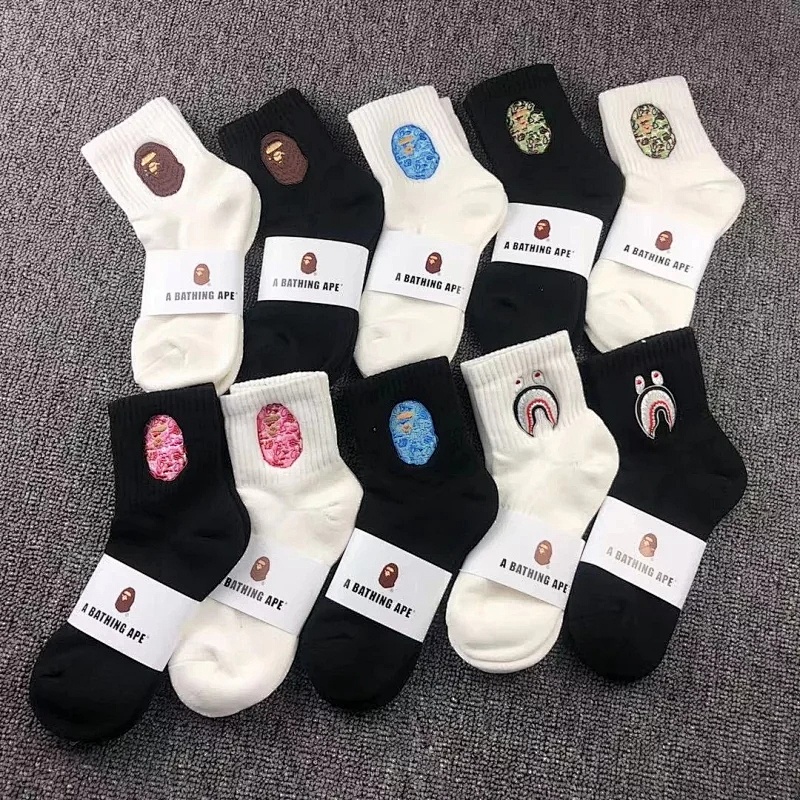 Bape Short Cut BIg Logo Socks, photo 1