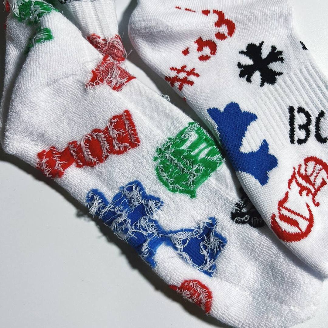 Chanel Chrome-Hearts "BOX" Socks 3 Pairs - Image 11