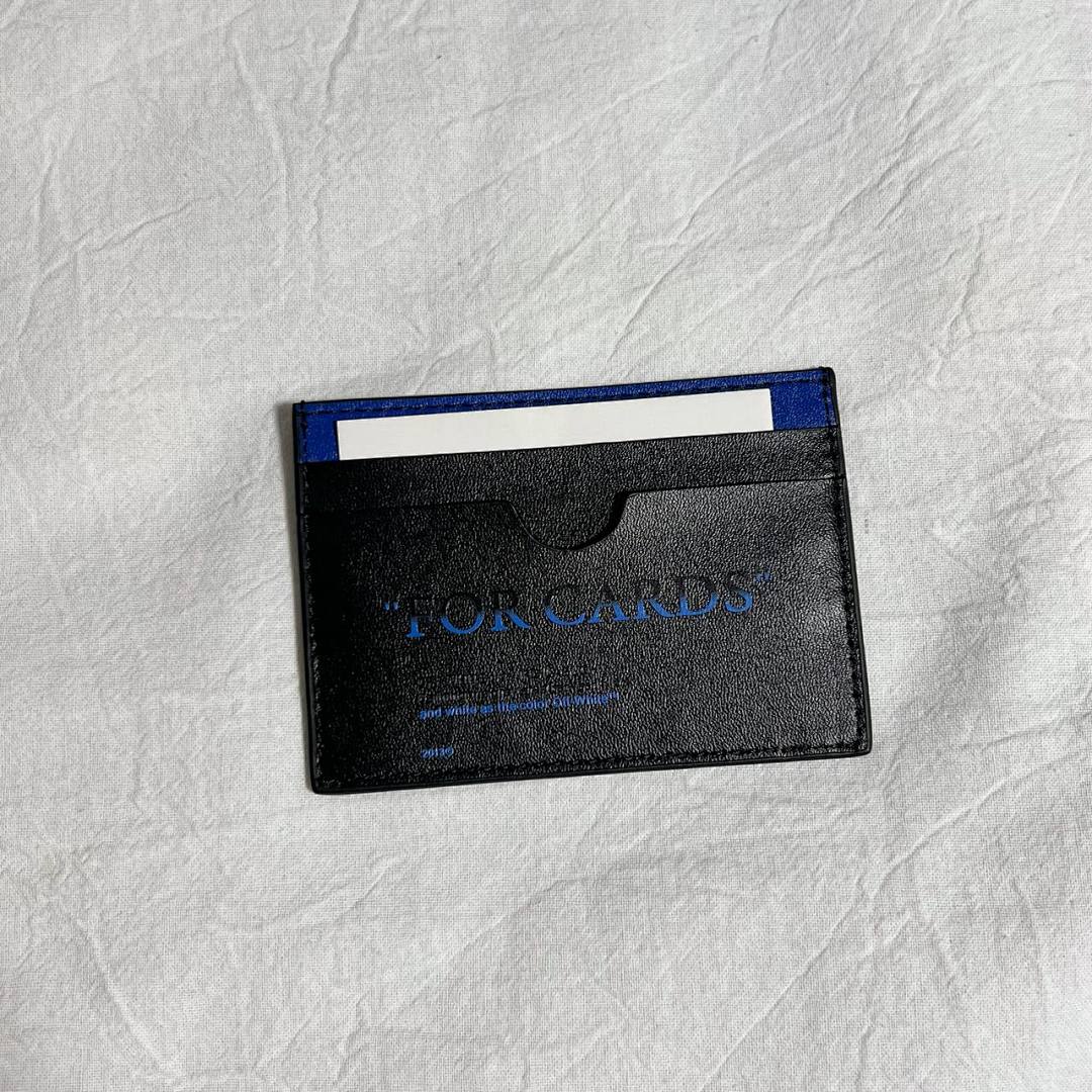 Accessiories OFF WHITE Card Holder Black Blue Gradient - Image 2