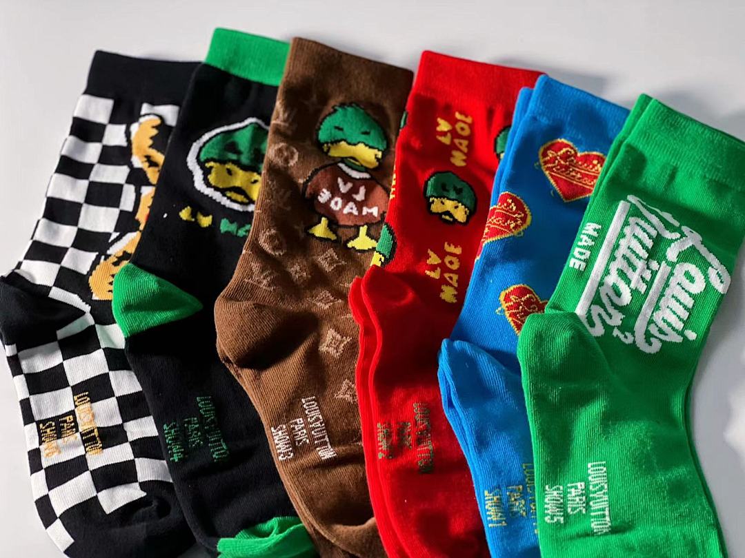 Accessiories 6 Pairs Desinger Socks—— High Box - Image 5