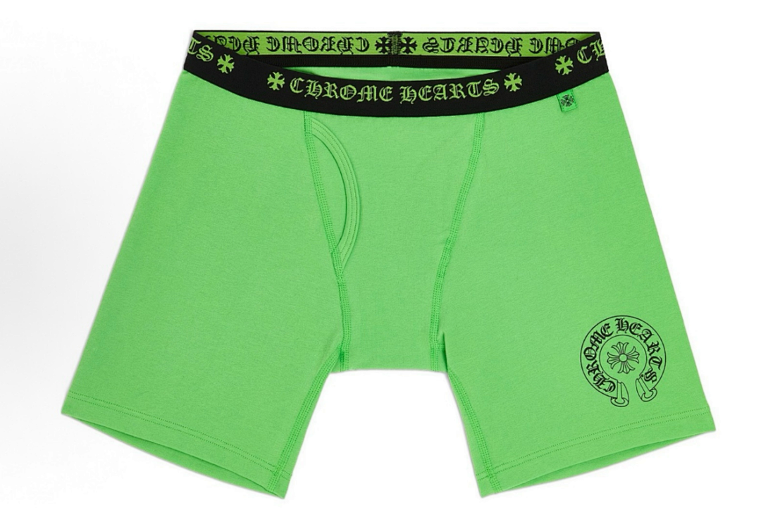 Chanel CHR HEARTS New Underwear Boxer Brief GREEN Long & Short ——Perfect Quality - Image 16