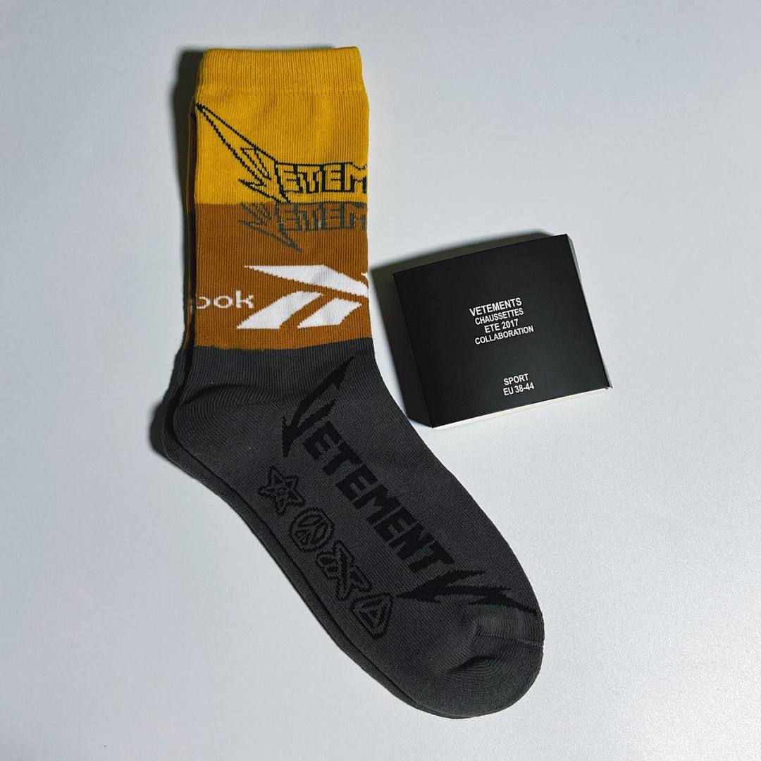 Accessiories 1: 1 Vetements Socks Collab Patchwork Fleece Sole - Image 2