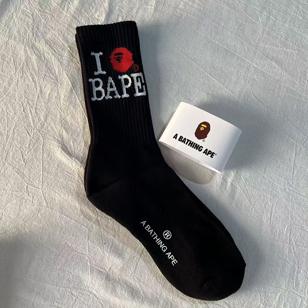 Bape NEW Bape Towel Socks - Image 9