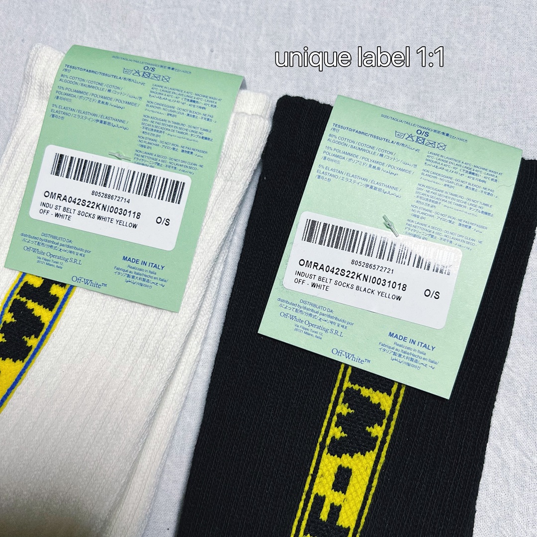Accessiories OFF WHITE Industry Yellow Sock - Image 23