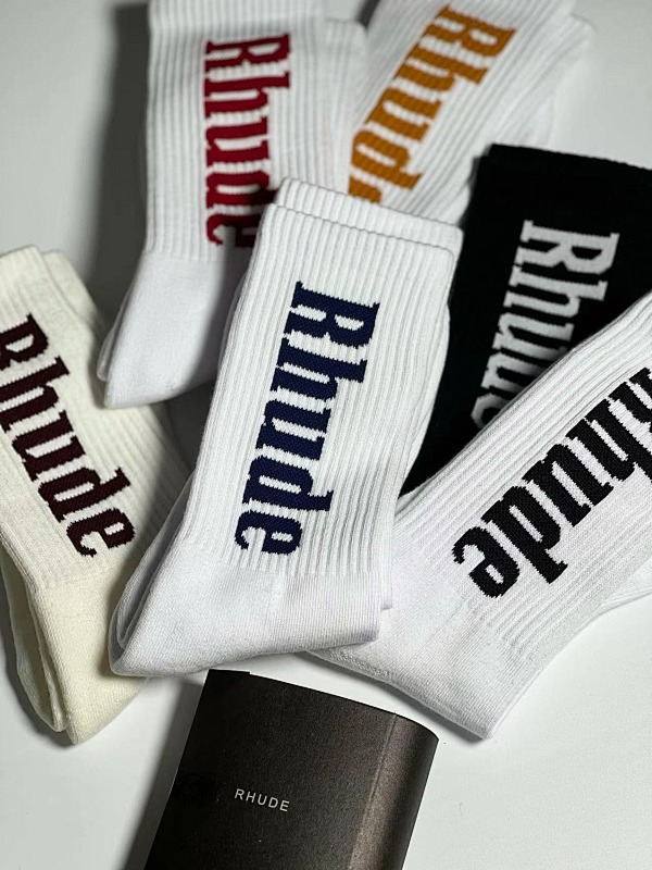 1:1 Version Rhude RH VERTICAL LOGO Towel Socks, photo 1