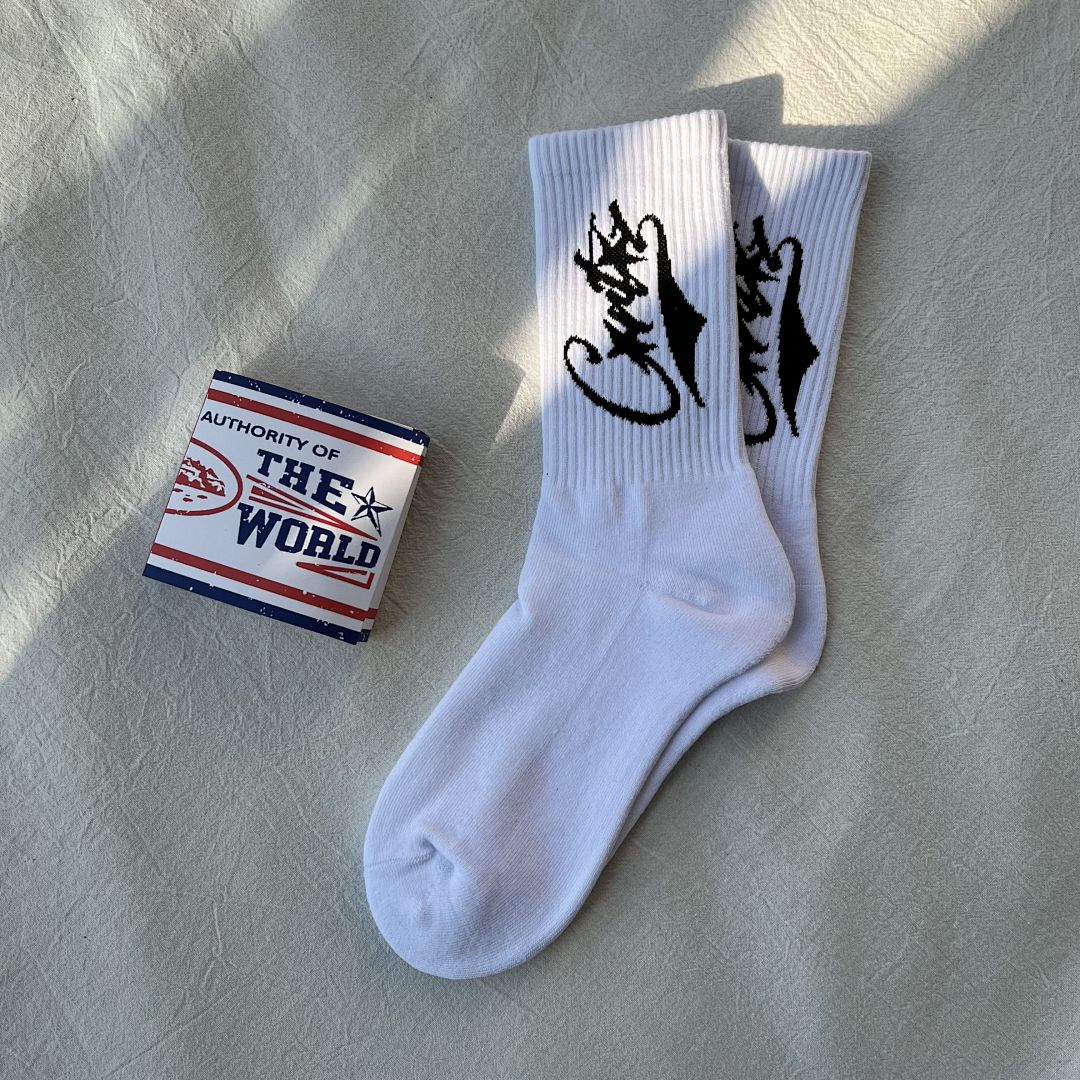 Accessiories CO Baseball Socks (Black And White Blue) - Image 13