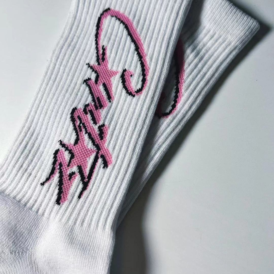 Accessiories 1:1 Coreteiz Pink Star Towel Socks - Image 5