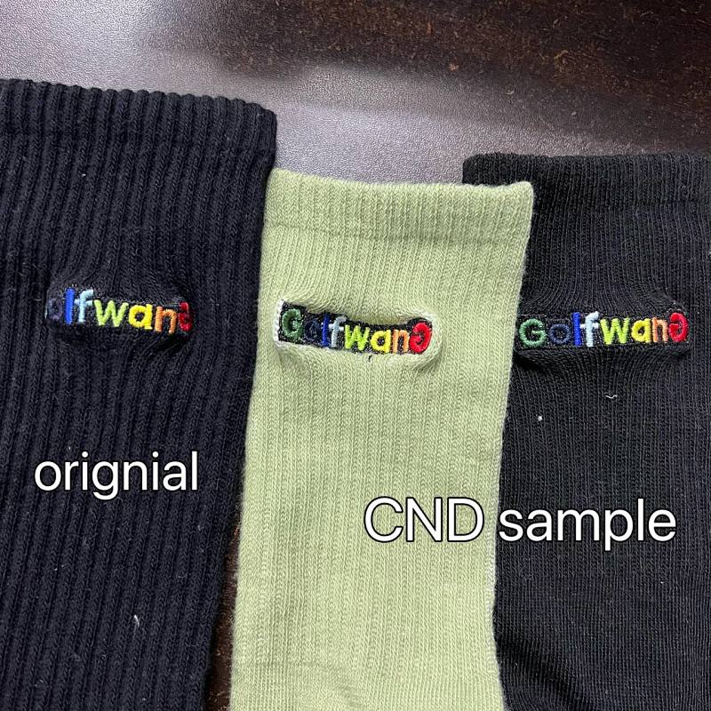 GOLF WANG 23FW Color Embroidery Logo Socks Preivew, photo 1