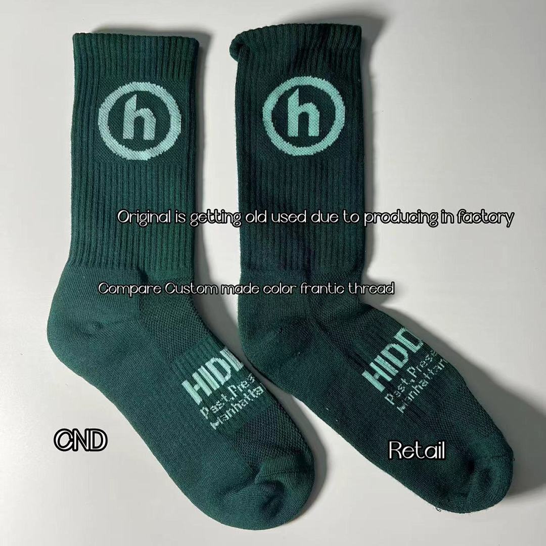 Accessiories 1:1 Hidden Socks Towel Bottom Blackish Green——Unique Correct Version - Image 5