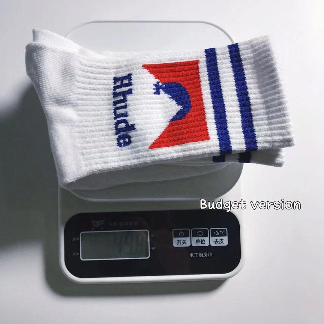 Accessiories 1: 1 Rhude Red Mountain Towel Bottom Socks - Image 14