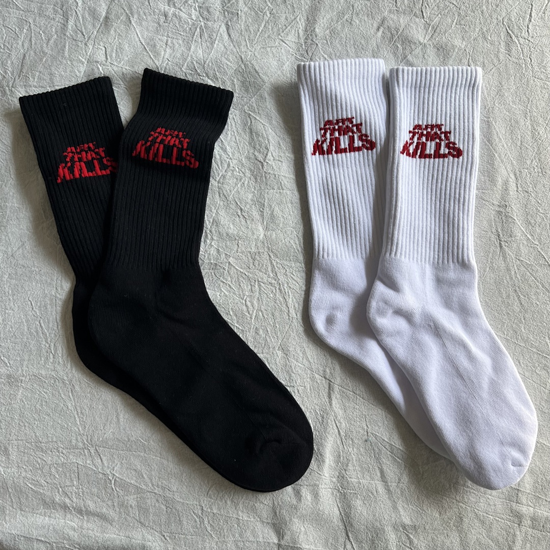 Lanvin Gallery Dept “ARE THE KILLS" Towel Socks