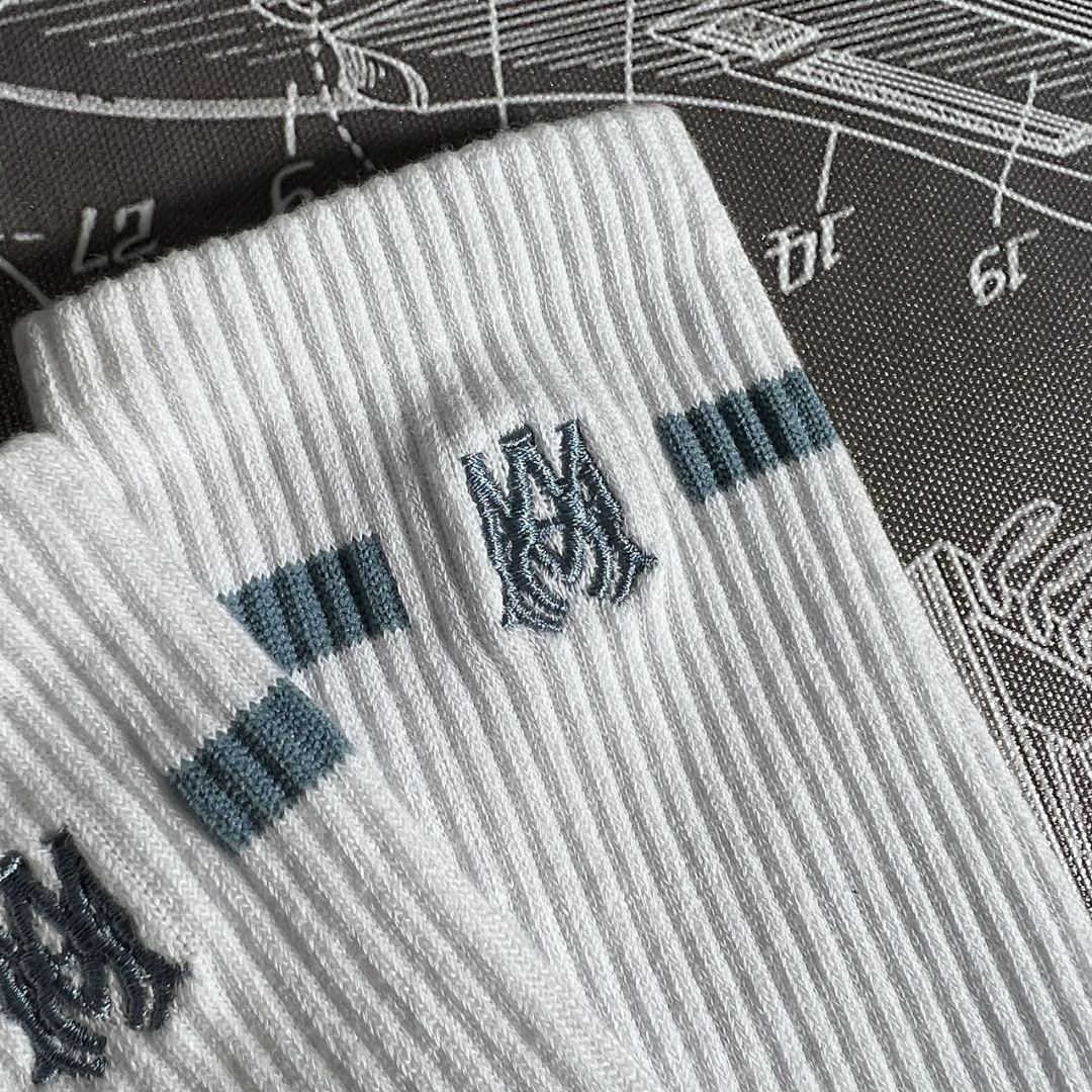 AMIRI 1:1 Embroidery Logo Socks Embroidered - Image 19