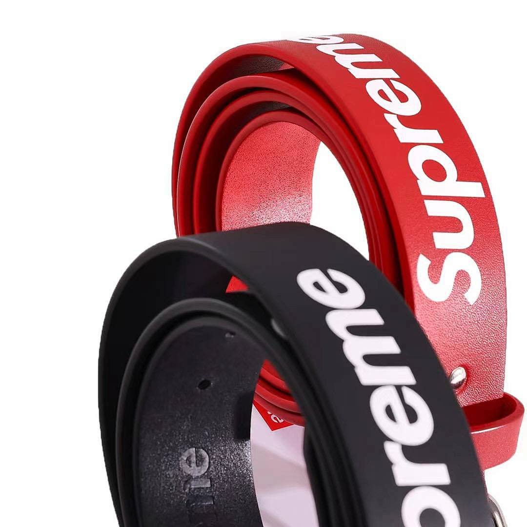 bag/homeware/accessories SU* BELT RED / BLACK Real Cow Leater - Image 16