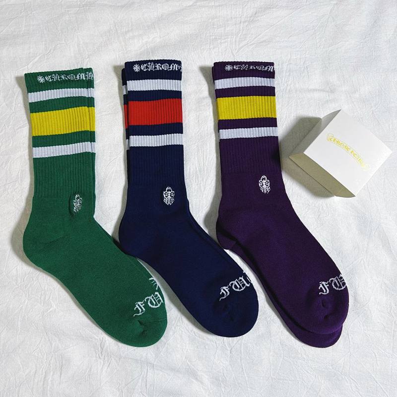 Chanel Chanel CHROME HEARTS Green Blue Purple 3 Pairs Set, photo 1