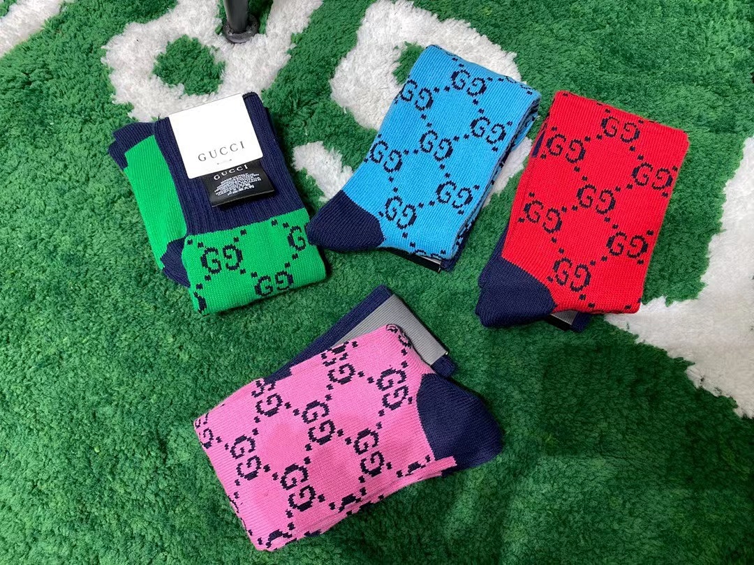 Accessiories GG Multicolour Cotton Blend Sock - Image 2
