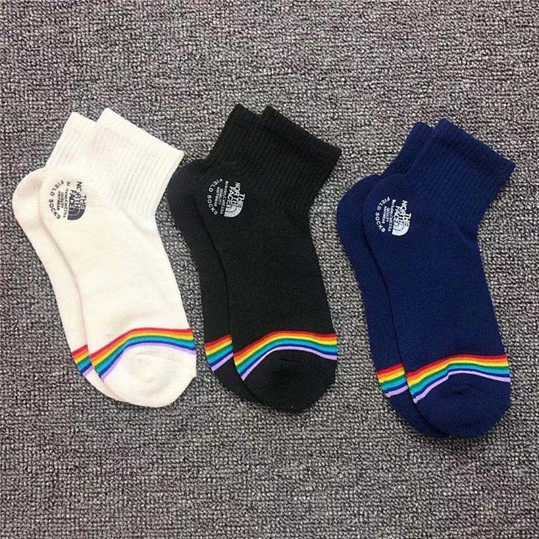 The North Face TNF Socks 2021 New Color Striped