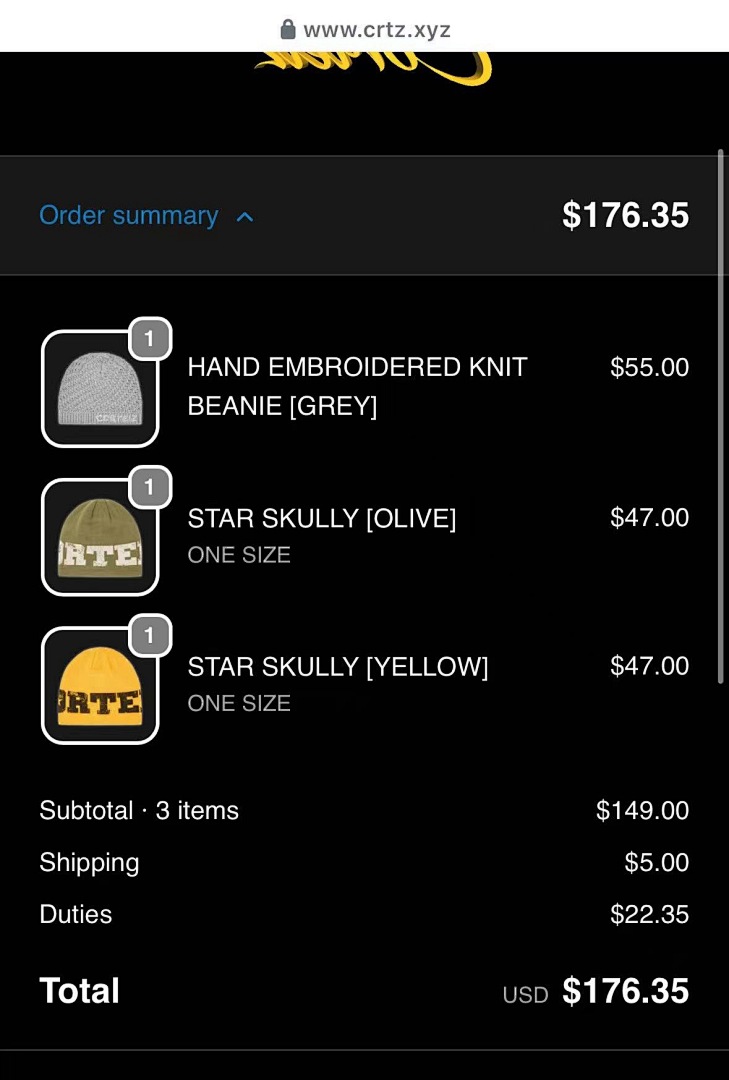 Hats CO SKULLY (OLIVE/YELLOW/BLACK) - Image 2