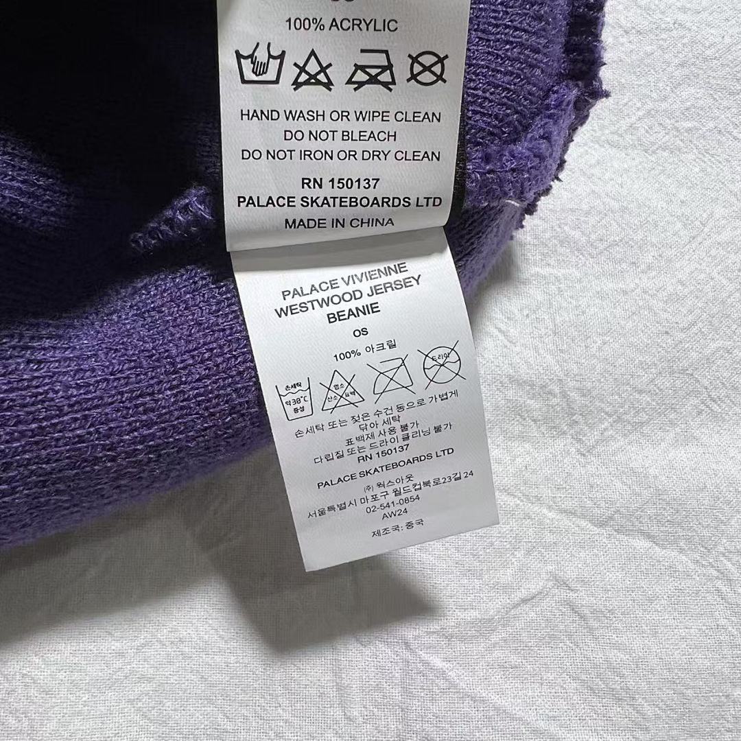 Hats PA X VIVIENNE Beanie (3Color. ——Black,Purple,Blue) - Image 16
