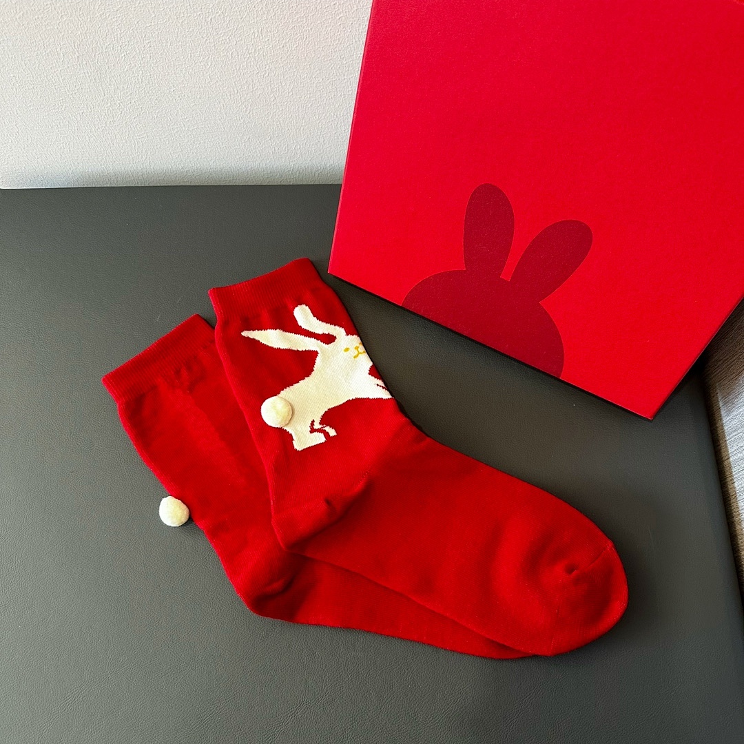 Other Red Socks One Box 3 Pairs - Image 6