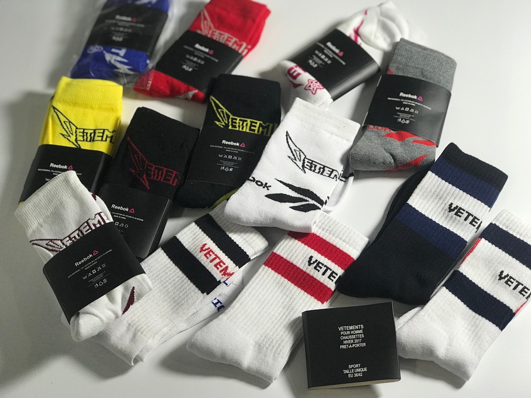 Accessiories 1:1 Vetements X Reebok Socks Collection (With Original Packaging)