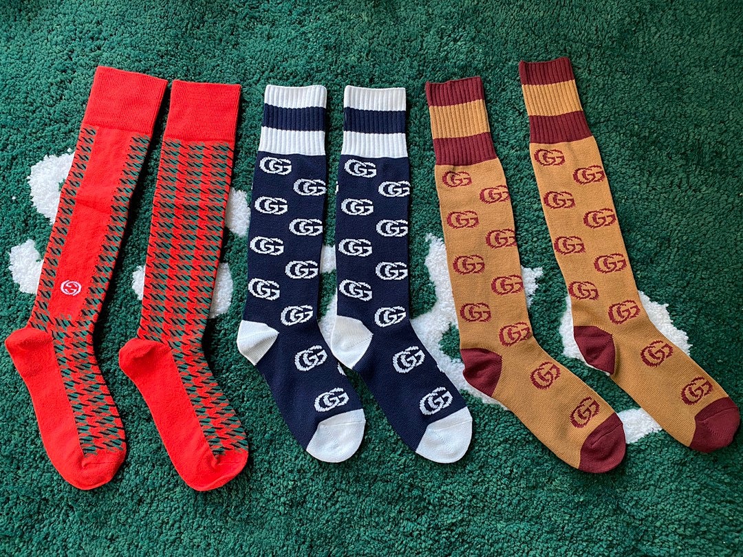 Accessiories GG Blue Long Socks - Image 5
