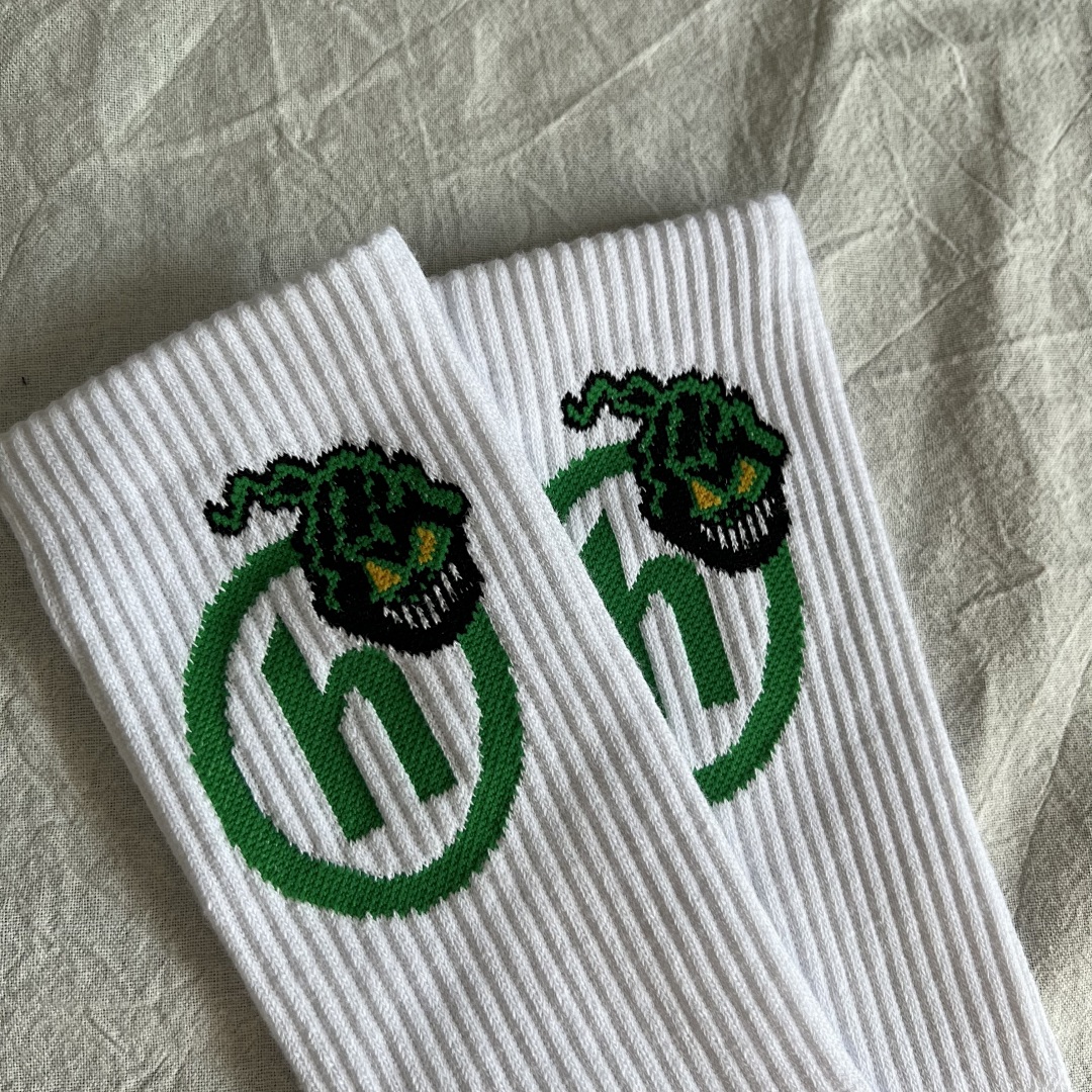 Accessiories Hidden NY Green Fire Socks - Image 4