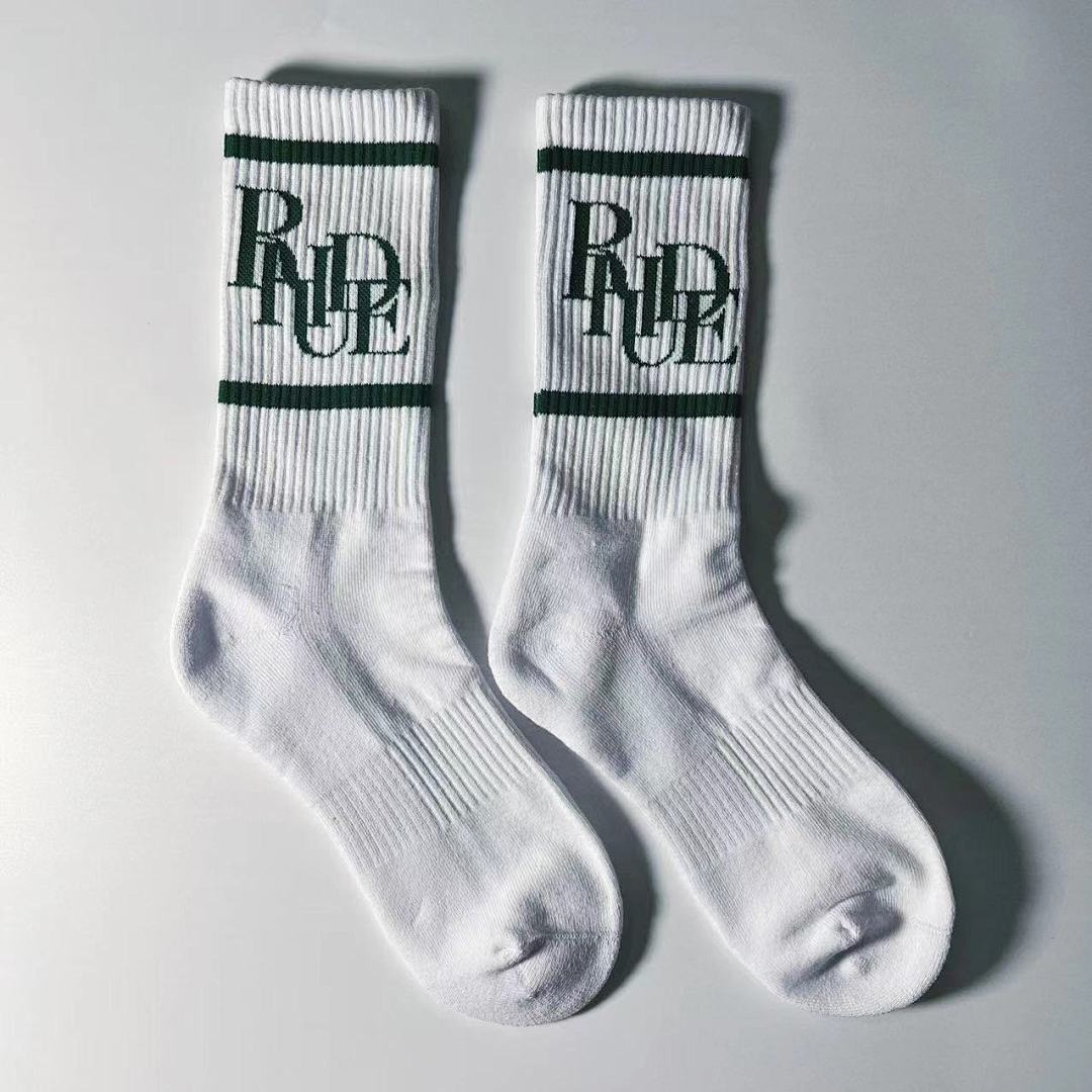 Accessiories 1:1 Rhude 2022 Towel Socks Green (RR) - Image 3