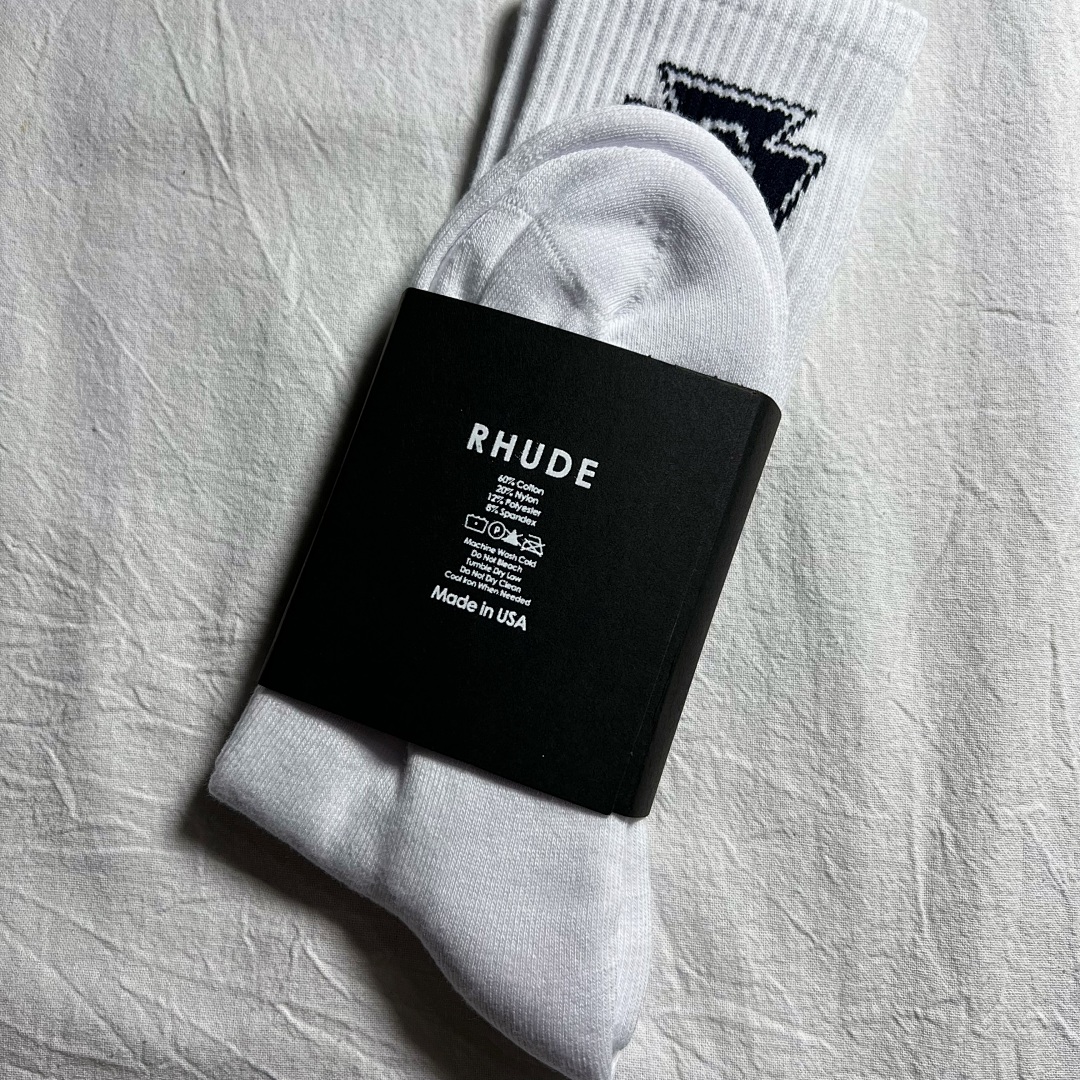 Accessiories RHUDE TRIPLE R SPORT SOCK - Image 4
