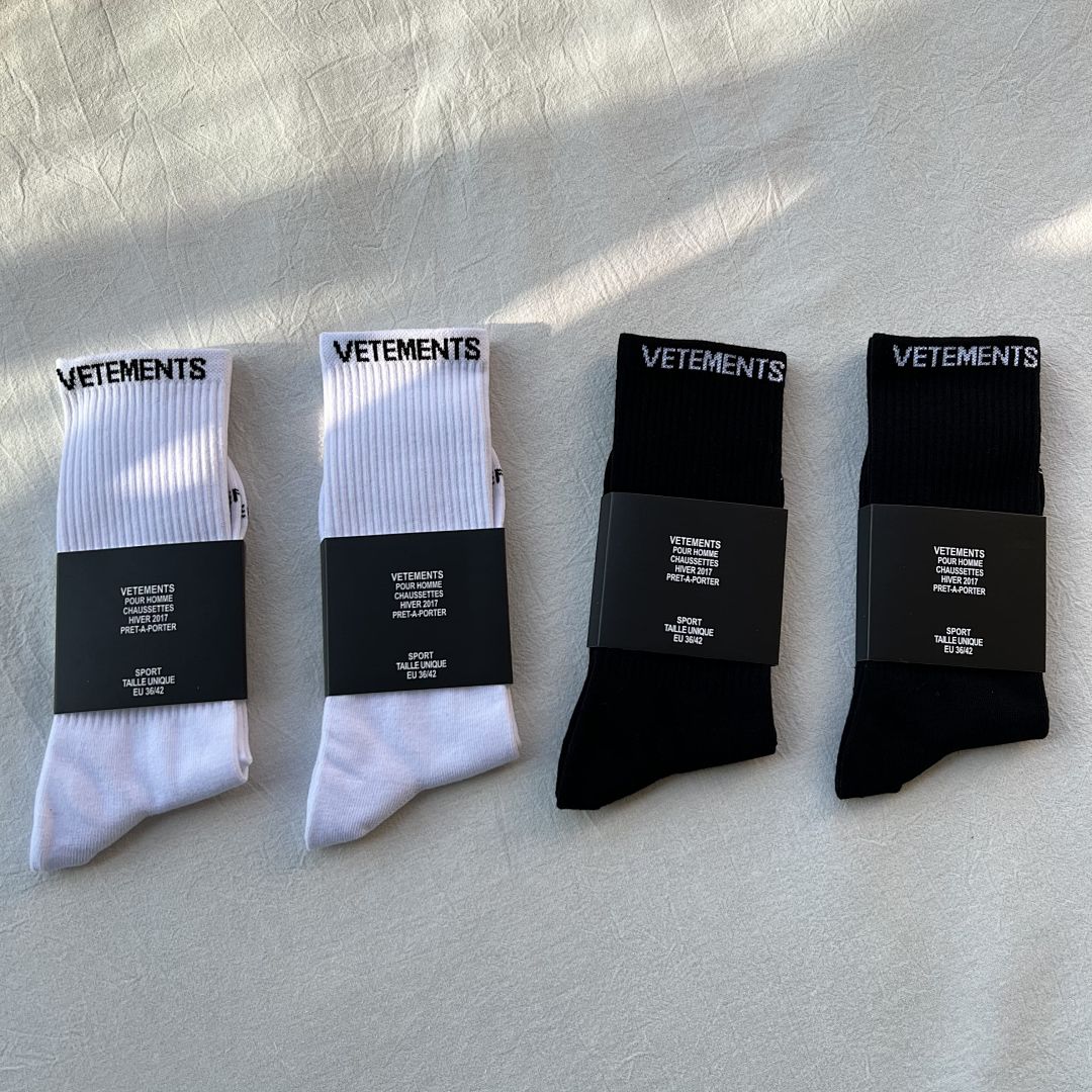 Accessiories VETEMENTS 2024 New Socks VT (Flat Version) - Image 6