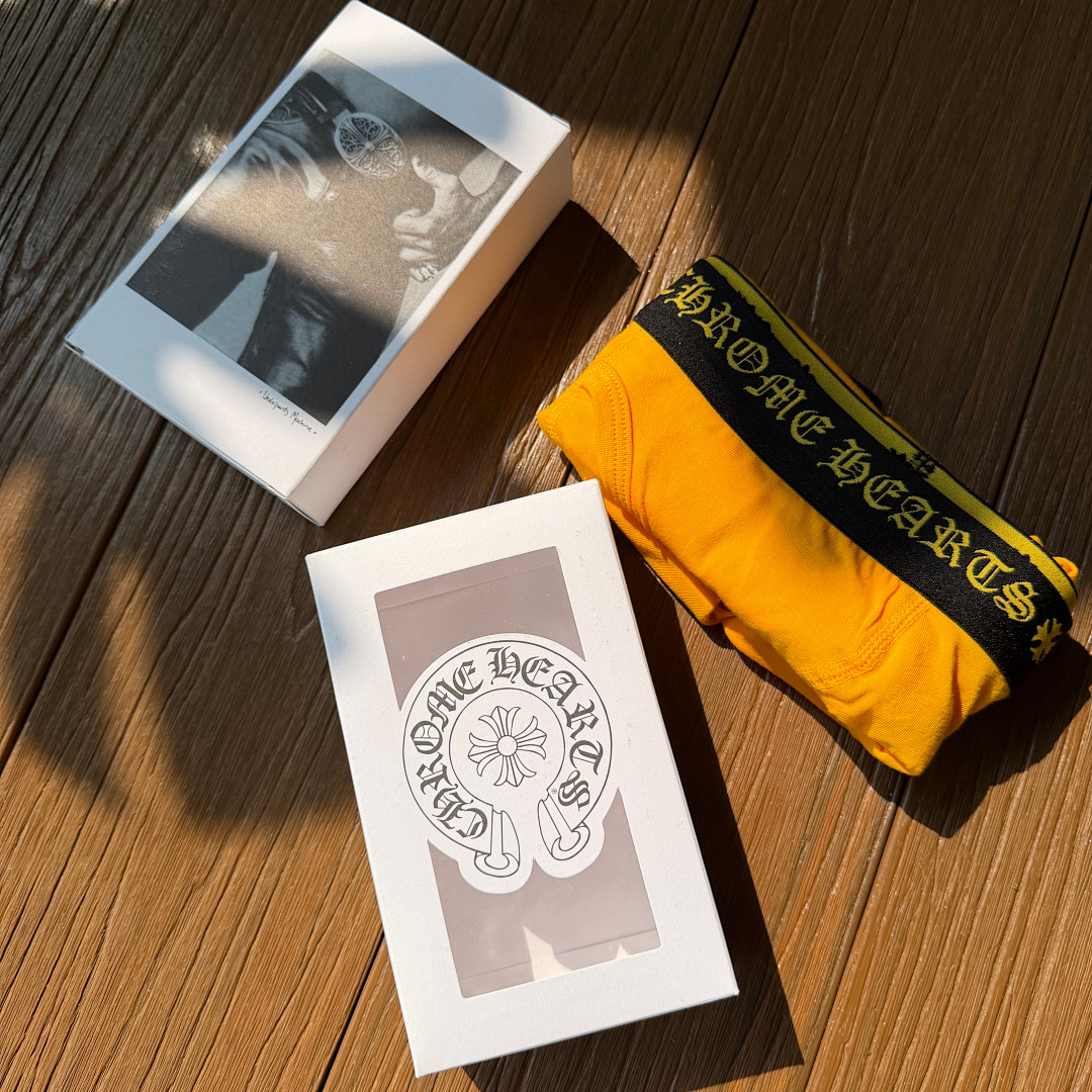 Chanel CHR HEARTS New Underwear Boxer Brief YELLOW Long & Short ——Perfect Quality, photo 1