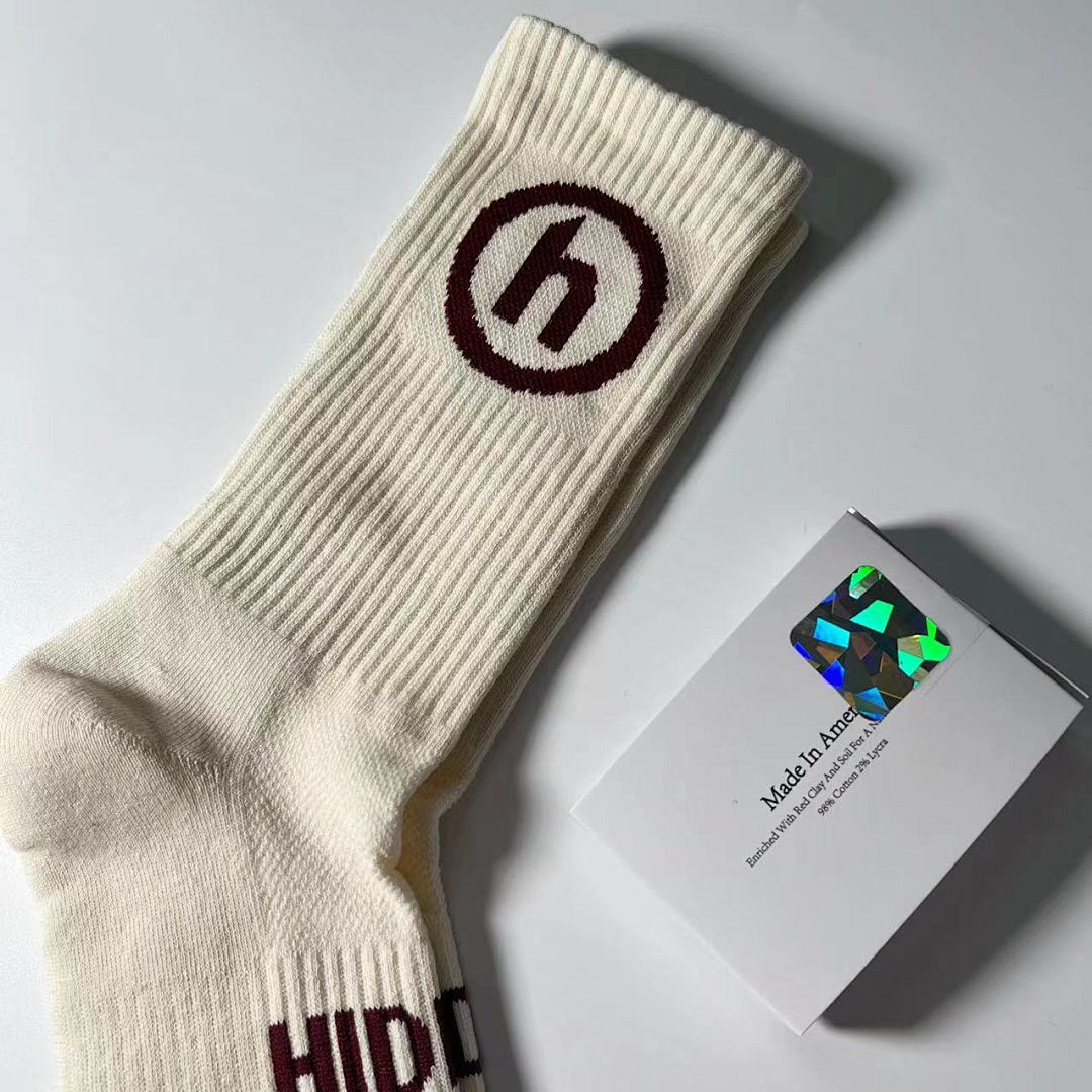 Accessiories 1:1 Hidden Socks Towel Bottom Cream Maroon——Unique Correct Version - Image 10