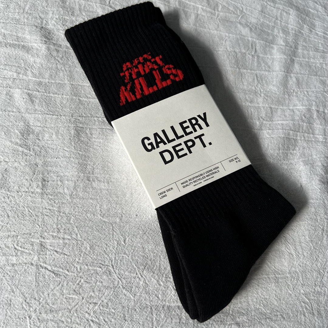 Lanvin Gallery Dept “ARE THE KILLS" Towel Socks - Image 10