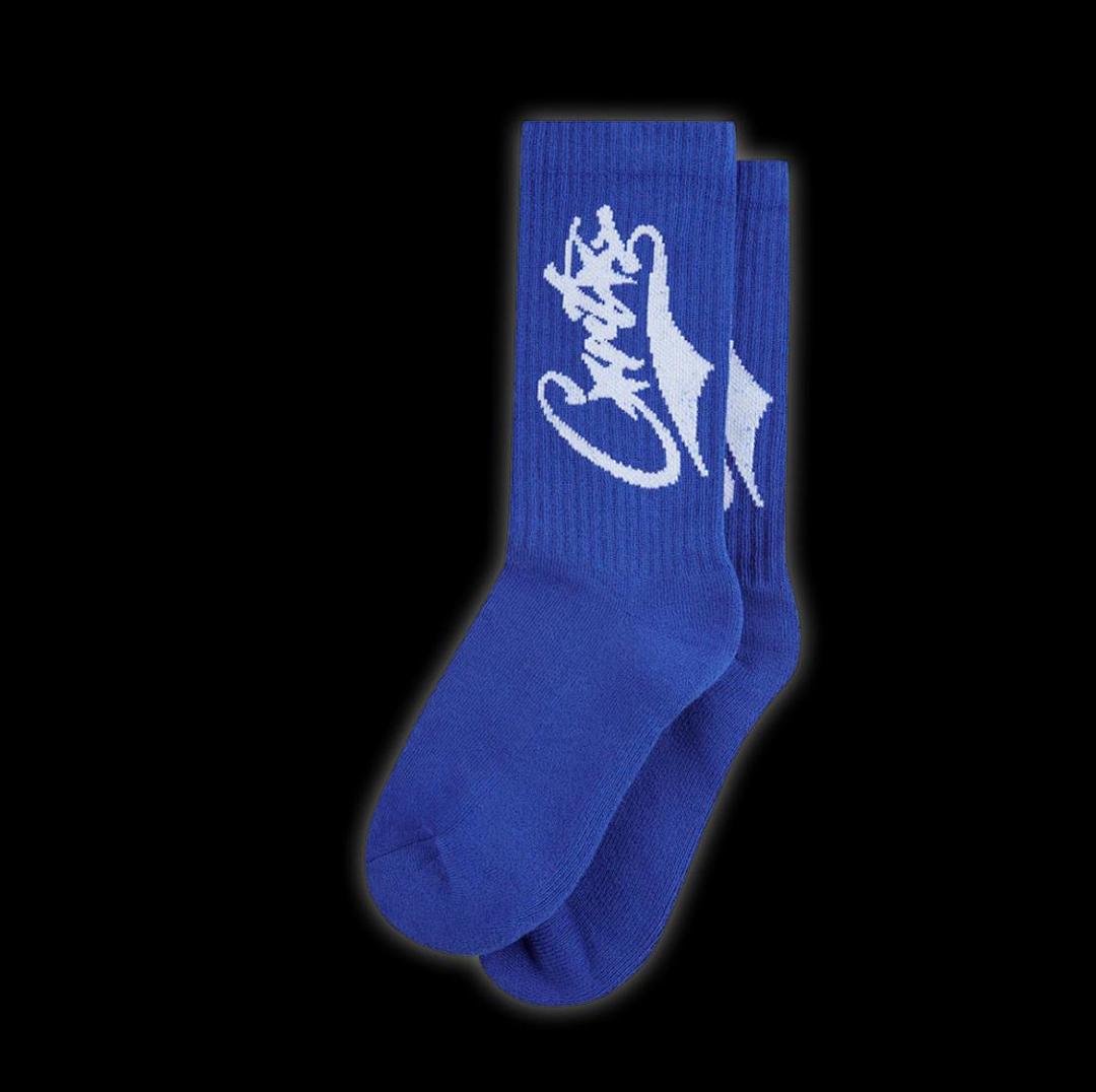 Accessiories CO Baseball Socks (Black And White Blue) - Image 9