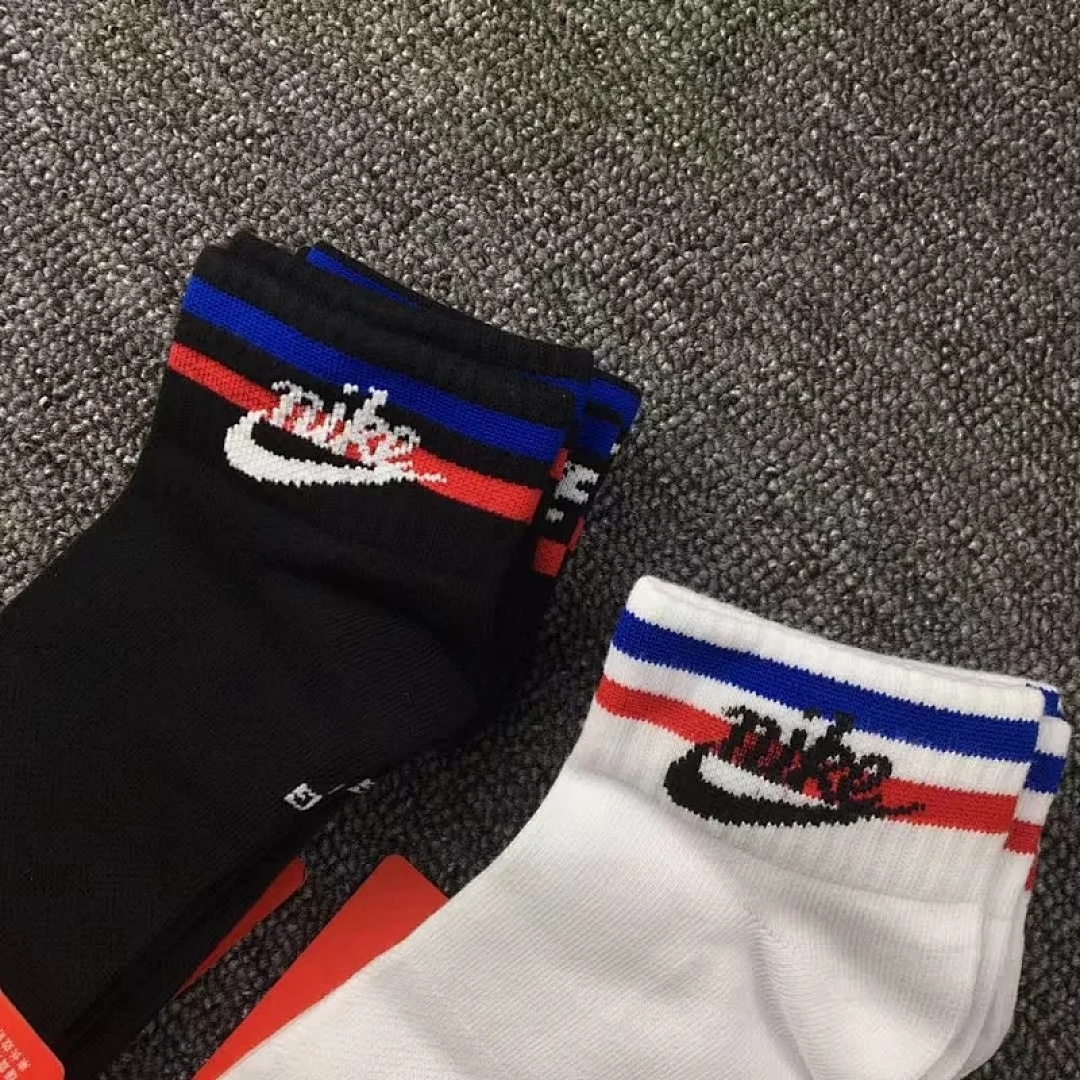 Accessiories NK Socks Red Blue Striped Three Pairs - Image 13
