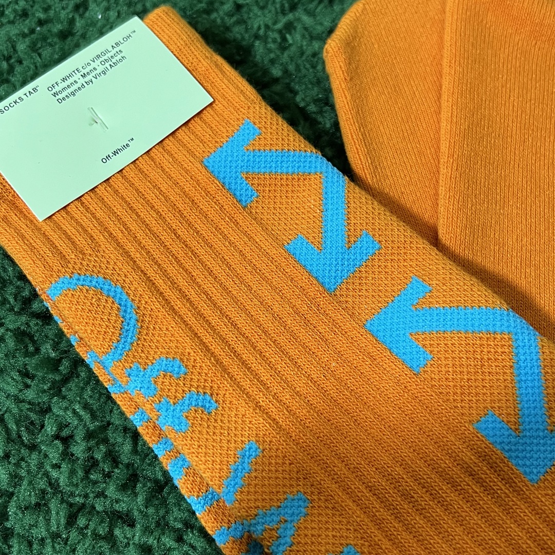 Accessiories OFF WHITE Orange Socks - Image 4