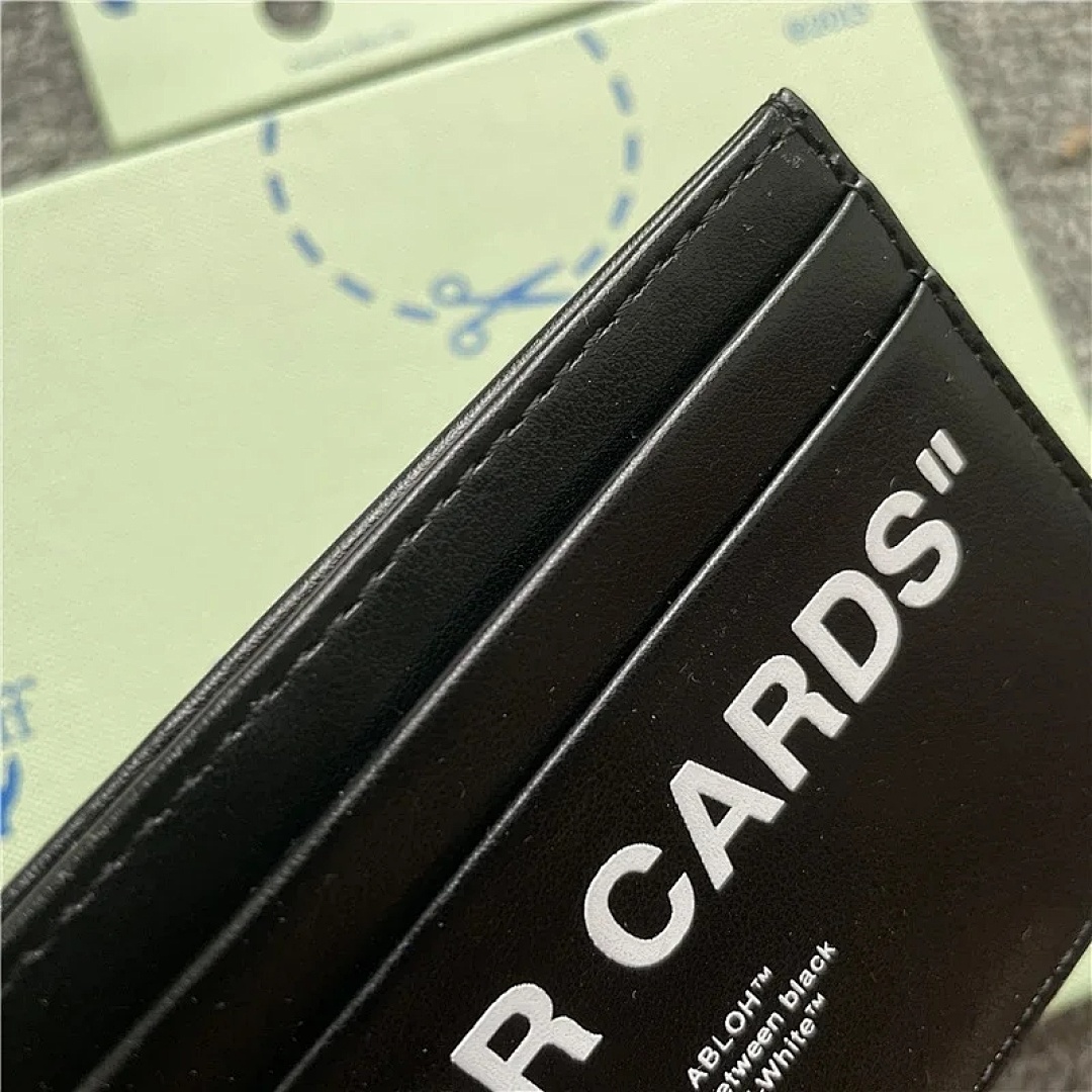 bag/homeware/accessories Off White FOR CARDS 2023 Top Grain Khaki (Real Leather) - Image 7