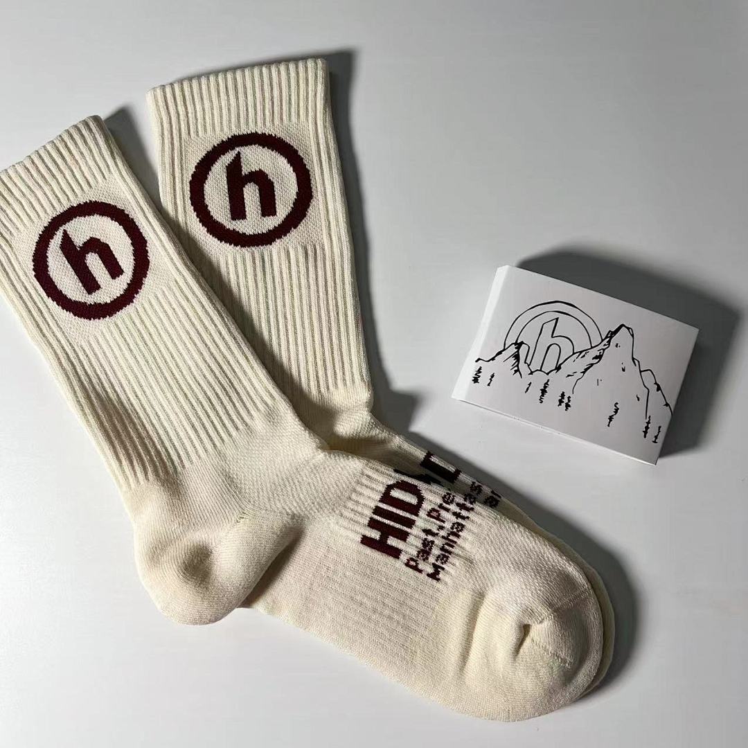 Accessiories 1:1 Hidden Socks Towel Bottom Cream Maroon——Unique Correct Version - Image 8