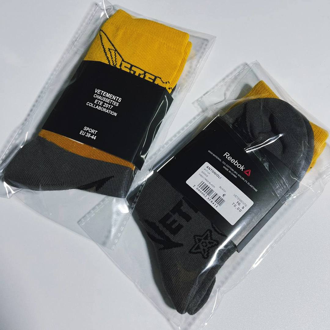 Accessiories 1: 1 Vetements Socks Collab Patchwork Fleece Sole - Image 3