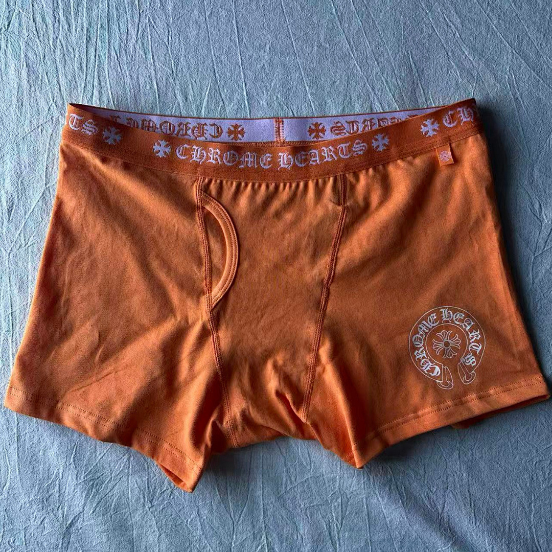 Chanel CHR HEARTS New Underwear Boxer Brief ORANGE Long & Short ——Perfect Quality - Image 5