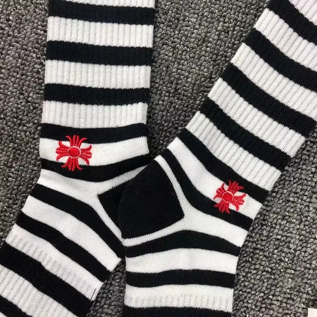 Chanel Chrome Hearts Stripe Socks - Image 16