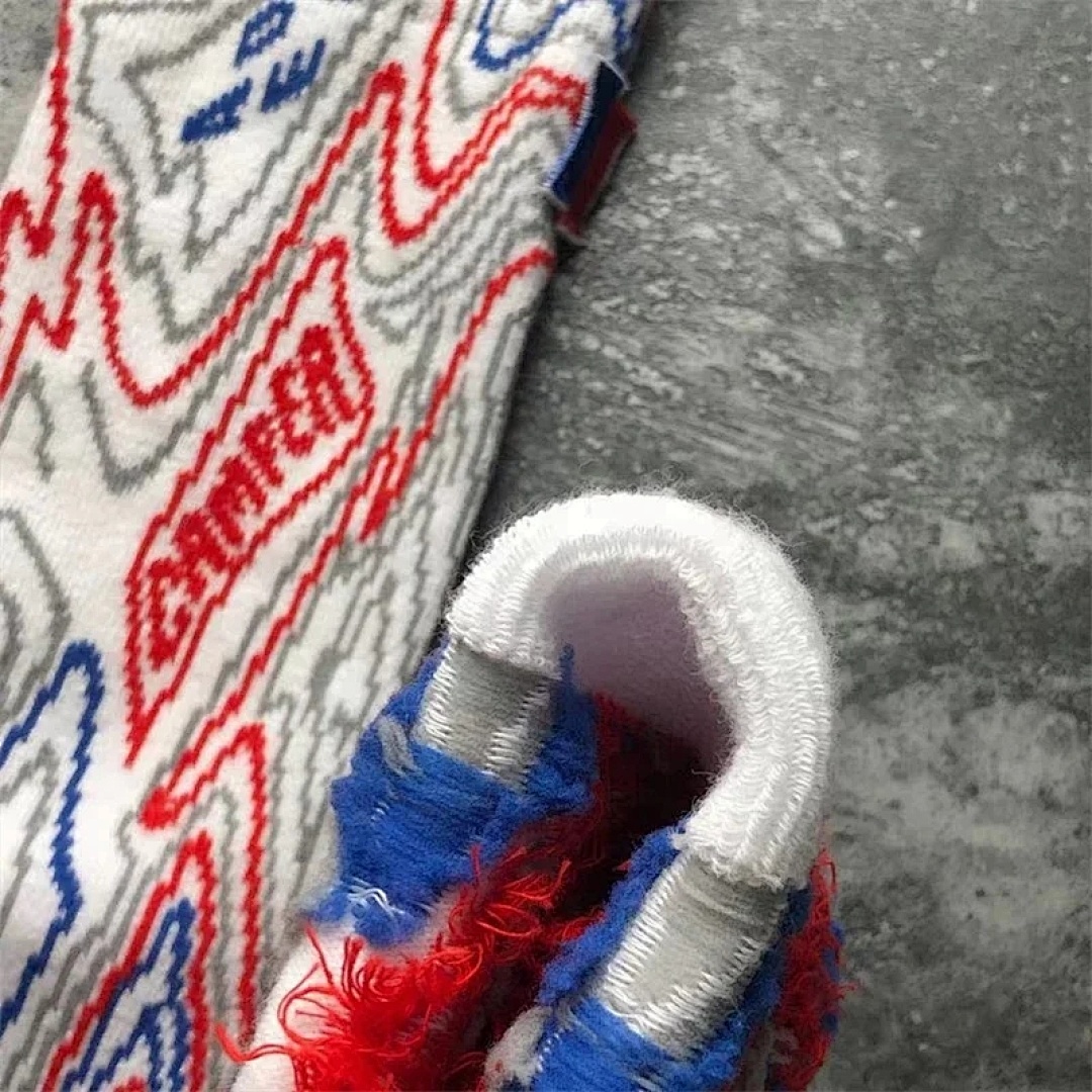 Accessiories Ader Red And Blue Scrawl Socks - Image 8