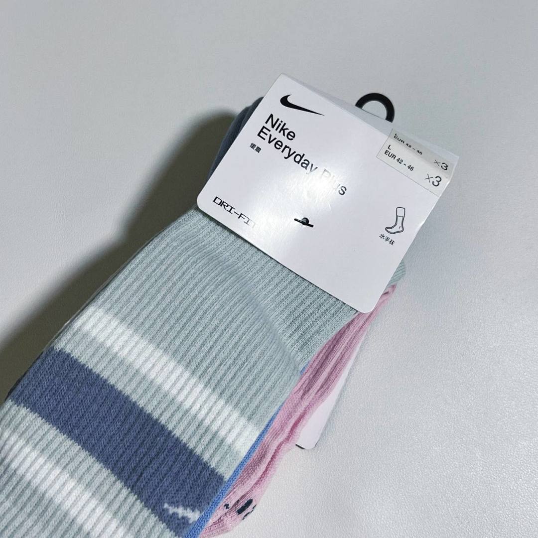 Accessiories N*K 2023 Striped 3 Fleece Sole Socks Paris A Set - Image 3