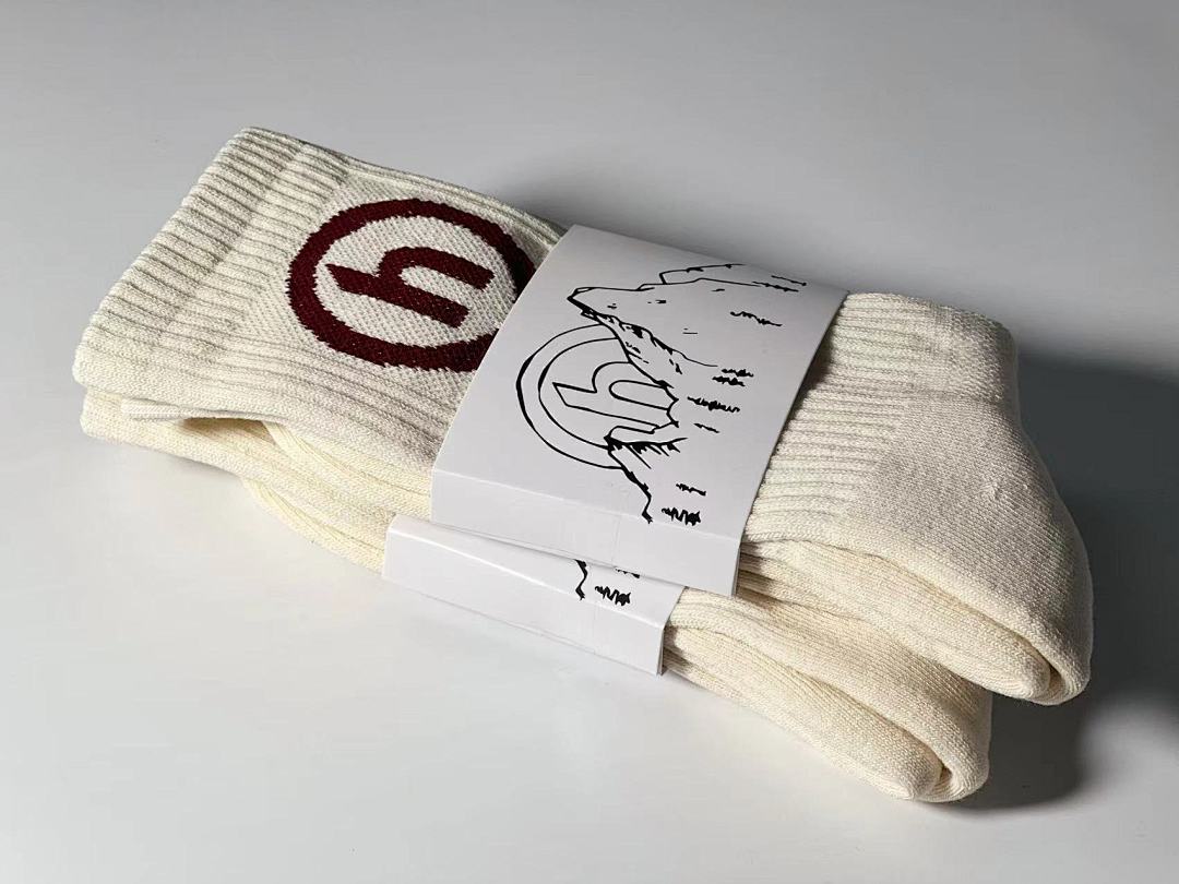 Accessiories 1:1 Hidden Socks Towel Bottom Cream Maroon——Unique Correct Version - Image 7