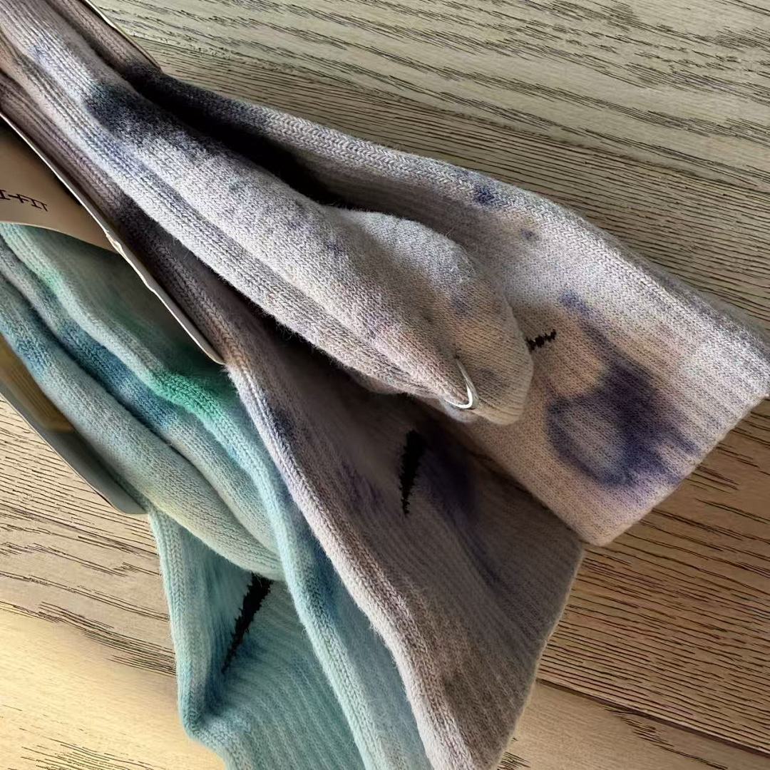 Accessiories New Tie Dye Towel Socks - Image 2