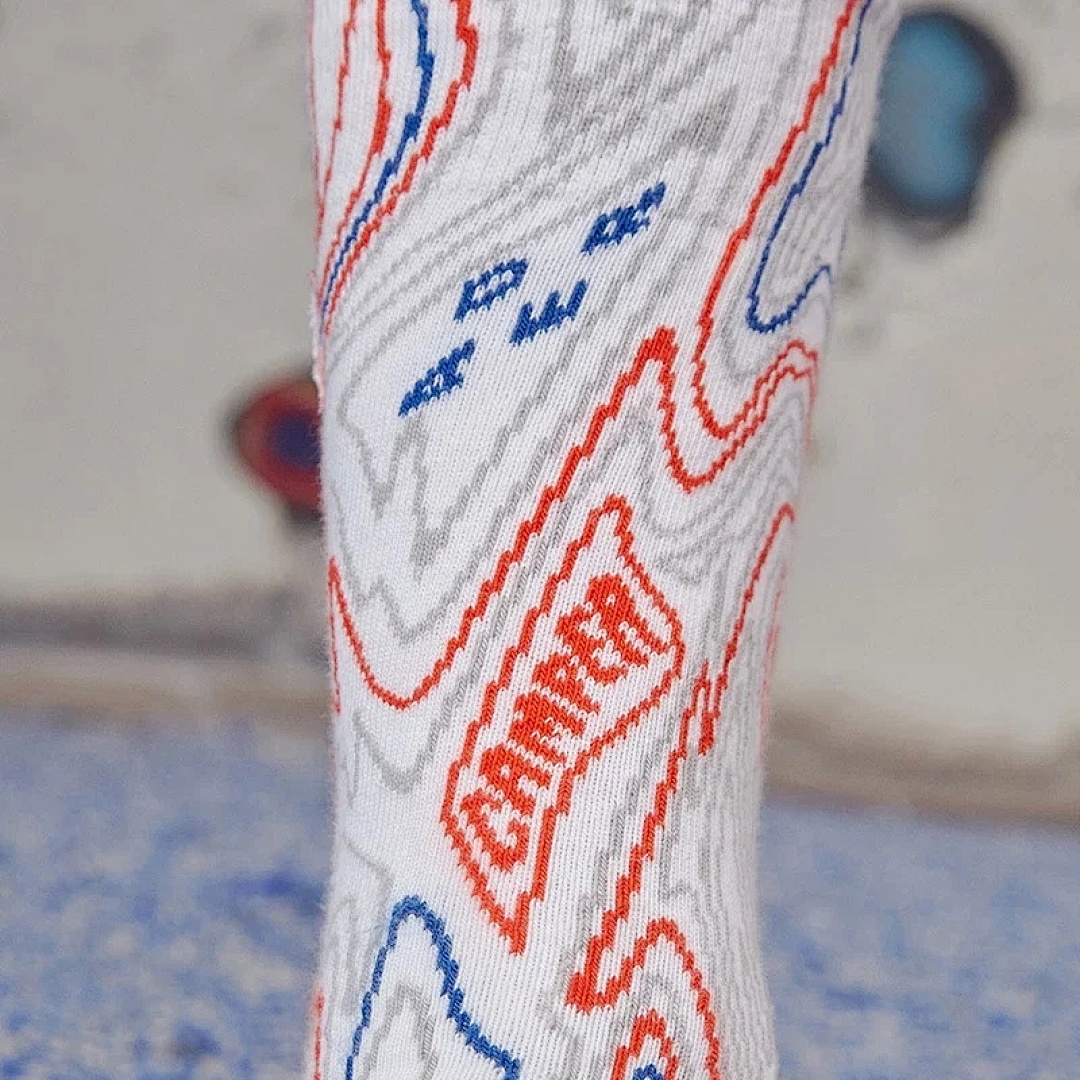 Accessiories Ader Red And Blue Scrawl Socks - Image 4