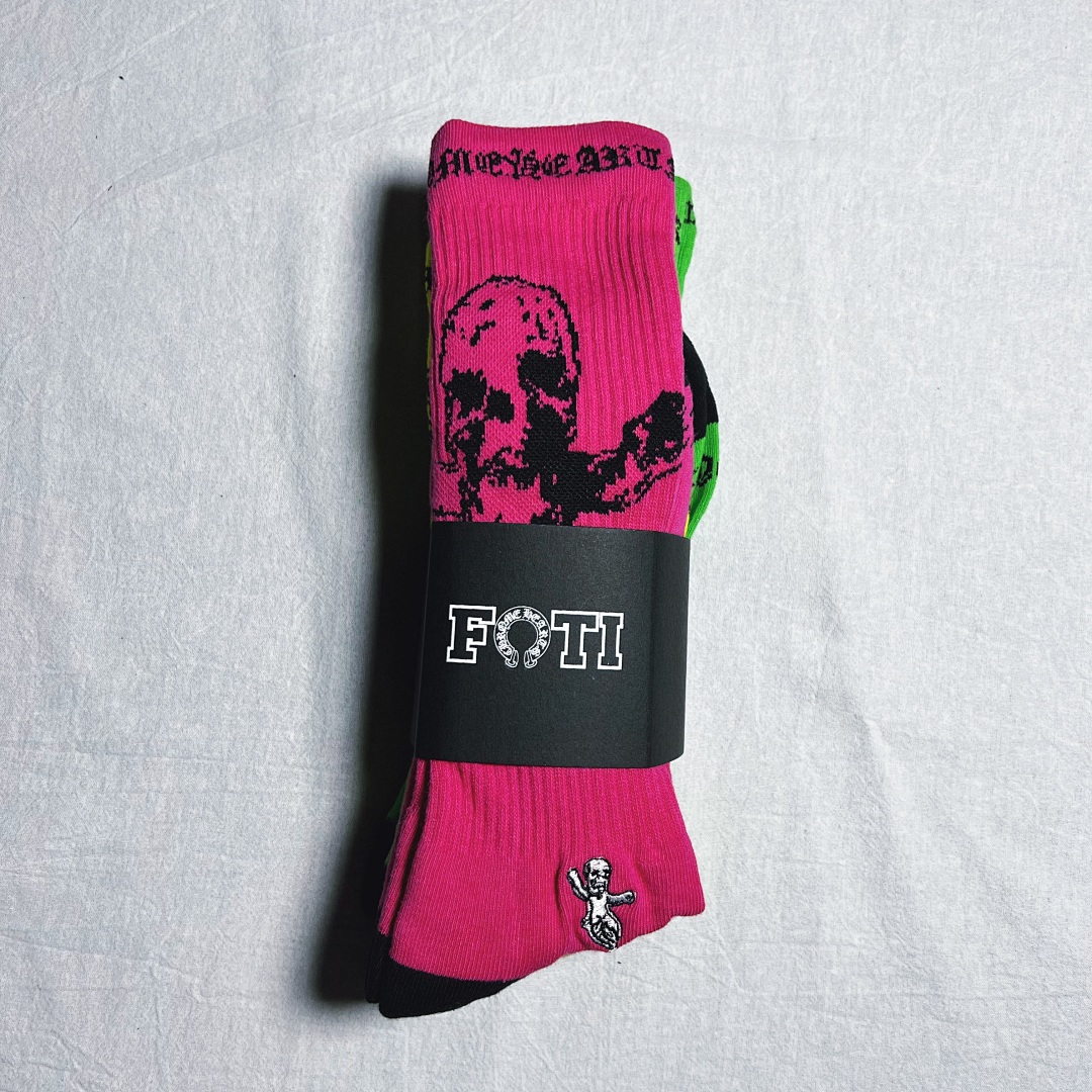 Chanel CHROME HEARTS FOTI COLOR Towel SOCKS 1: 1 - Image 16