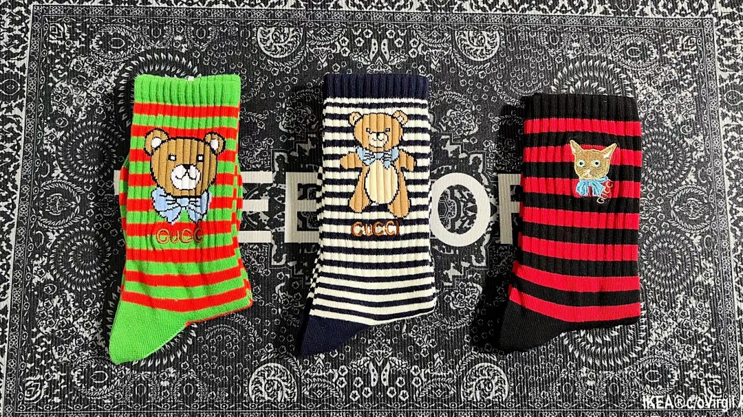 Accessiories Small Striped Collab Socks - Image 2